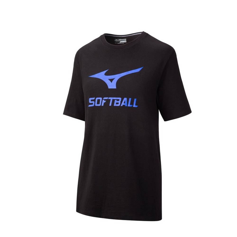 Camisetas Mizuno Graphic Mujer Negras Comprar CLFB-79465